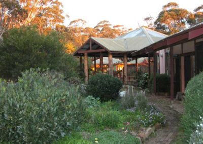 Kitchen and dining building garden