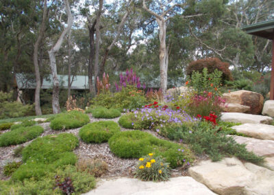 Garden and accommodation