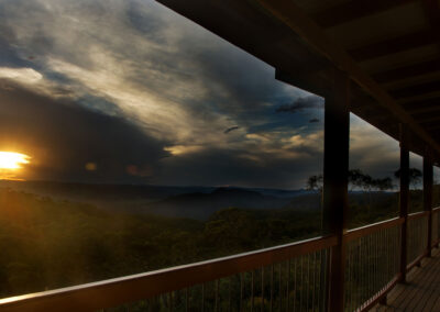 Sunset from the dining hall deck